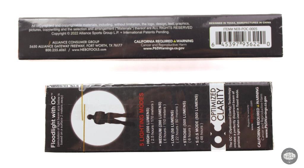 Lot of 2 NEBO Flashlights New in Box - 2