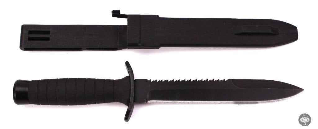 Mil-Tec 7 Fixed Blade Knife with Sawback Spine and Sheath (1 of 2)