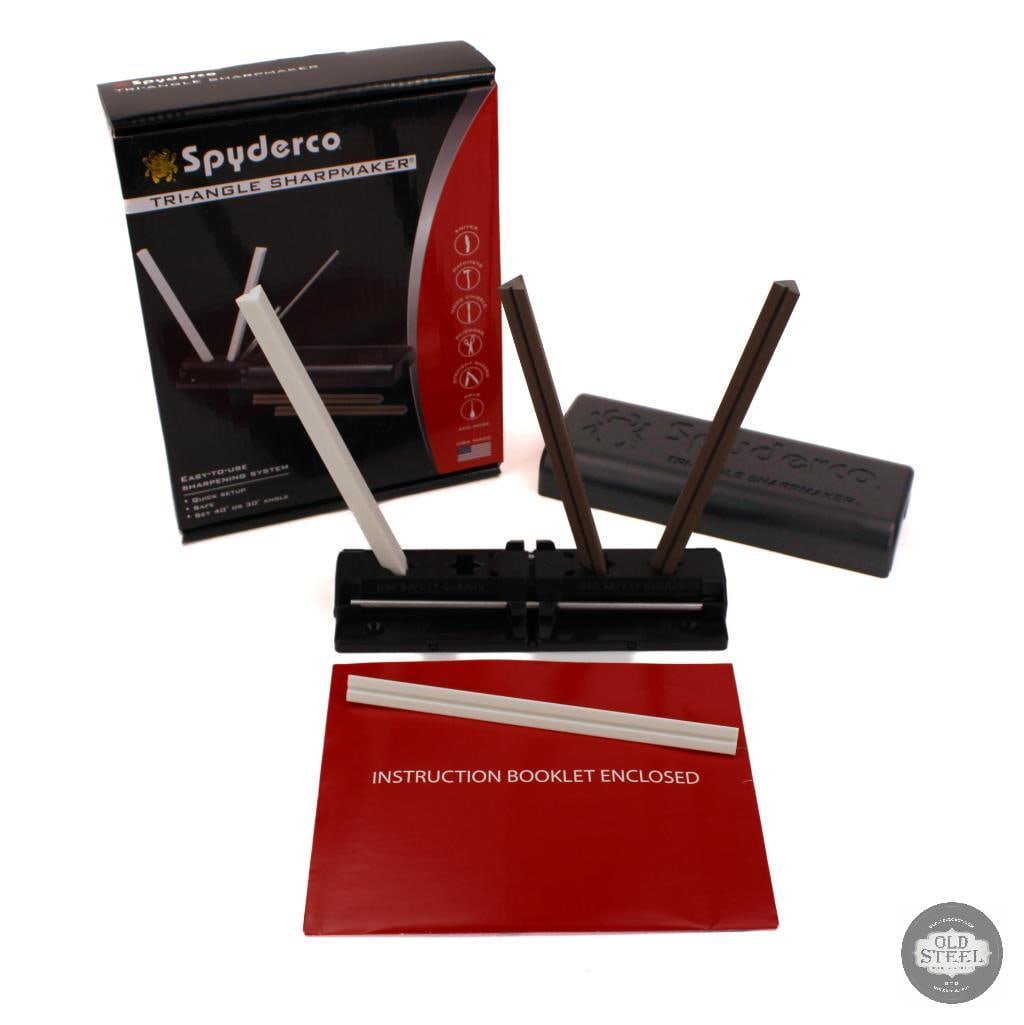 Spyderco Sharpmaker Knife Sharpening System: This Spyderco Sharpmaker sharpening system is a highly regarded knife maintenance tool designed to keep a wide variety of blades performing at their best. Featuring Spydercos simple and effective rod-