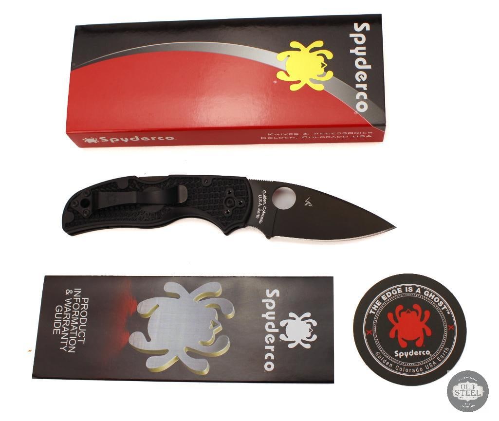 Spyderco Native 5 Folding Knife Black, 2.95 Blade (1 of 3)