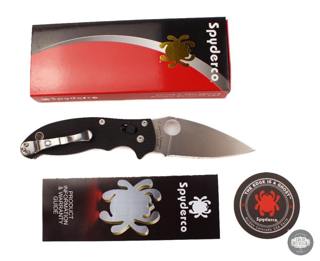 Spyderco Manix 2 Folding Knife Satin Blade, 3.37 Blade (1 of 3)