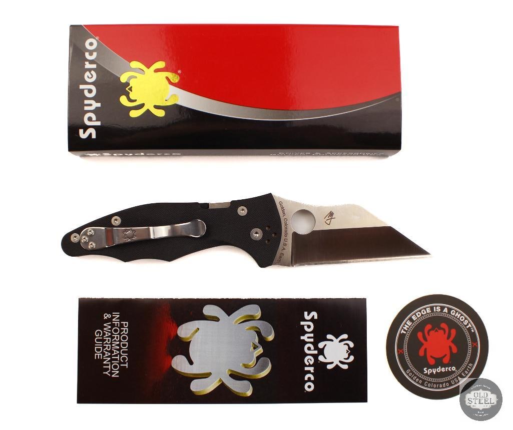Spyderco Yojimbo 2 Folding Knife Satin Blade, 3.2 Blade: This Spyderco Yojimbo 2 features a 3.2-inch satin-finished blade and one of the most distinctive designs in Spydercos lineup. Designed by renowned knife designer Michael Janich, the Yojimbo 2 combines