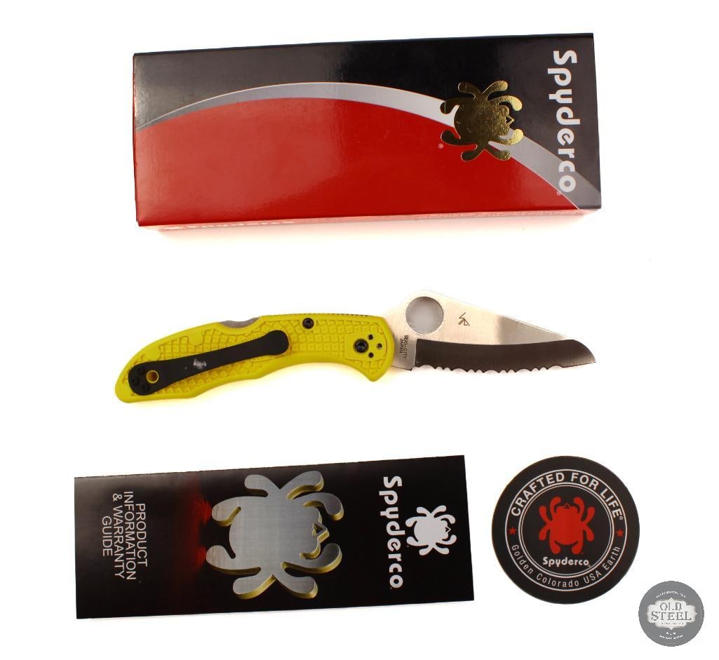 Spyderco Salt 2 Folding Knife Serrated Blade, 3.0 Blade (1 of 3)