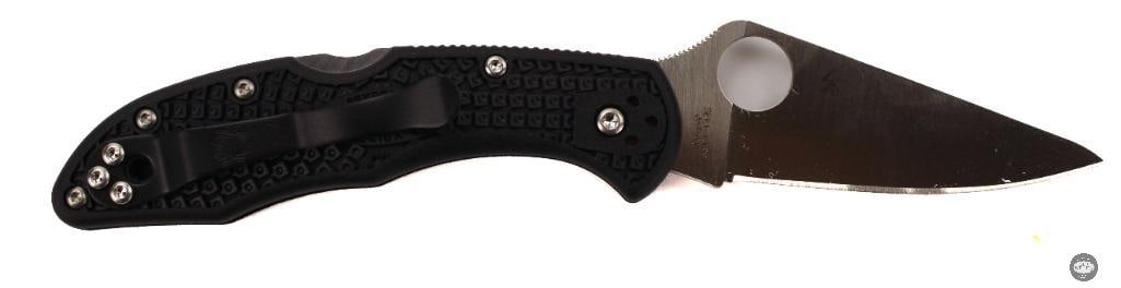 Spyderco Delica 4 Folding Knife Black Handle, Satin Blade, 2.88 Blade - 2