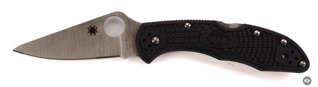 Spyderco Delica 4 Folding Knife Black Handle, Satin Blade, 2.88 Blade - 3