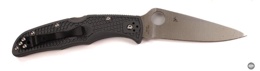 Spyderco Endura 4 Folding Knife Gray Handle, Satin Blade, 3.75 Blade - 2