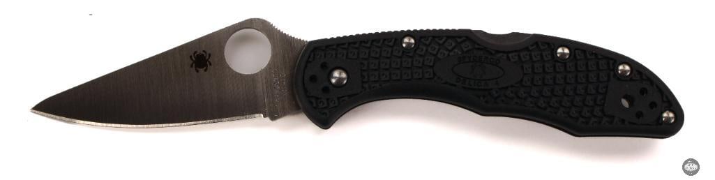 Spyderco Delica 4 Folding Knife Black Handle, Satin Blade, 2.88 Blade - 3