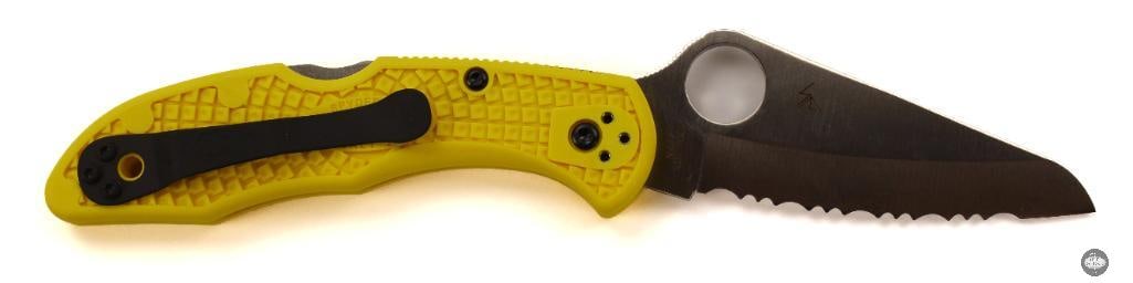 Spyderco Salt 2 Folding Knife Fully Serrated Blade, 3.0 Blade - 2