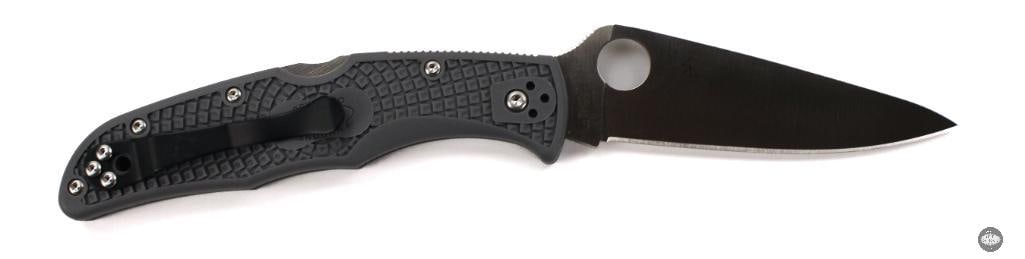 Spyderco Endura 4 Folding Knife Gray Handle, Satin Blade, 3.75 Blade - 2