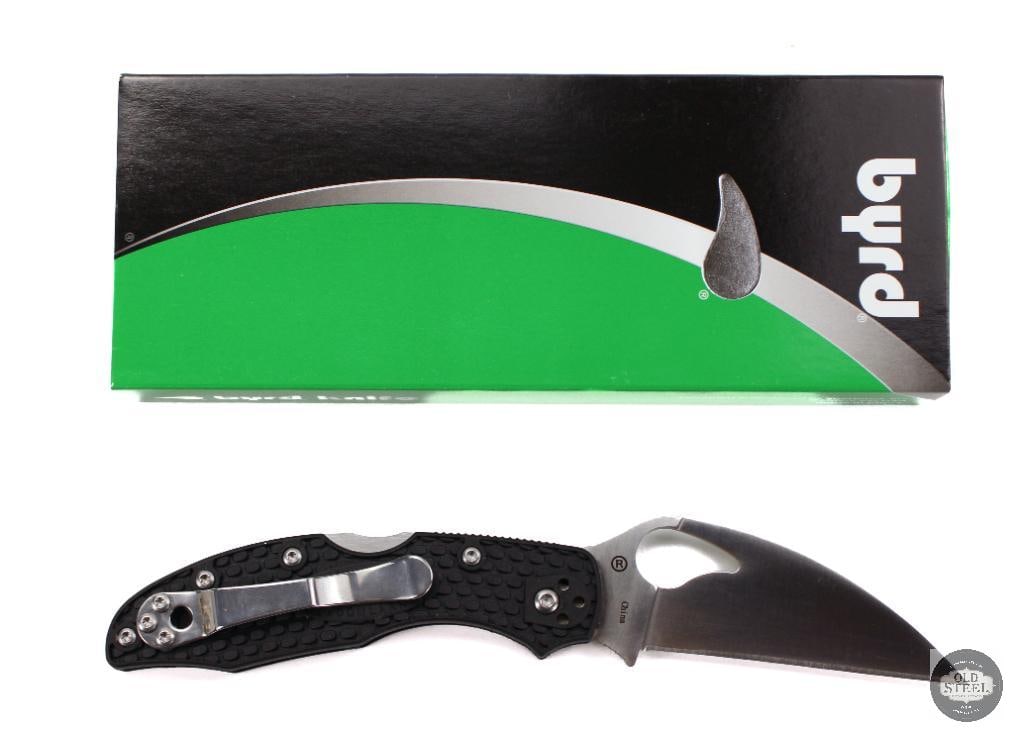 Byrd Meadowlark 2 Folding Knife Wharncliffe Blade, Satin Finish, Black Handle, 2.88 Blade: This Byrd Meadowlark 2 features a 2.88-inch satin-finished Wharncliffe blade paired with a black handle, offering a compact and highly practical everyday carry folding knife. The Wharncliffe blade
