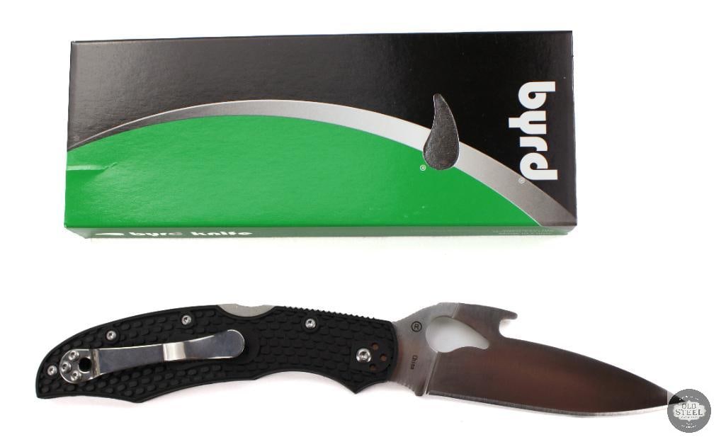 Byrd Cara Cara 2 Folding Knife Emerson Wave, Satin Blade, Black Handle, 3.75 Blade: This Byrd Cara Cara 2 features a 3.75-inch satin-finished blade paired with a black FRN handle and Emerson Wave-style opening feature for rapid deployment. Built as a full-size everyday carry folding