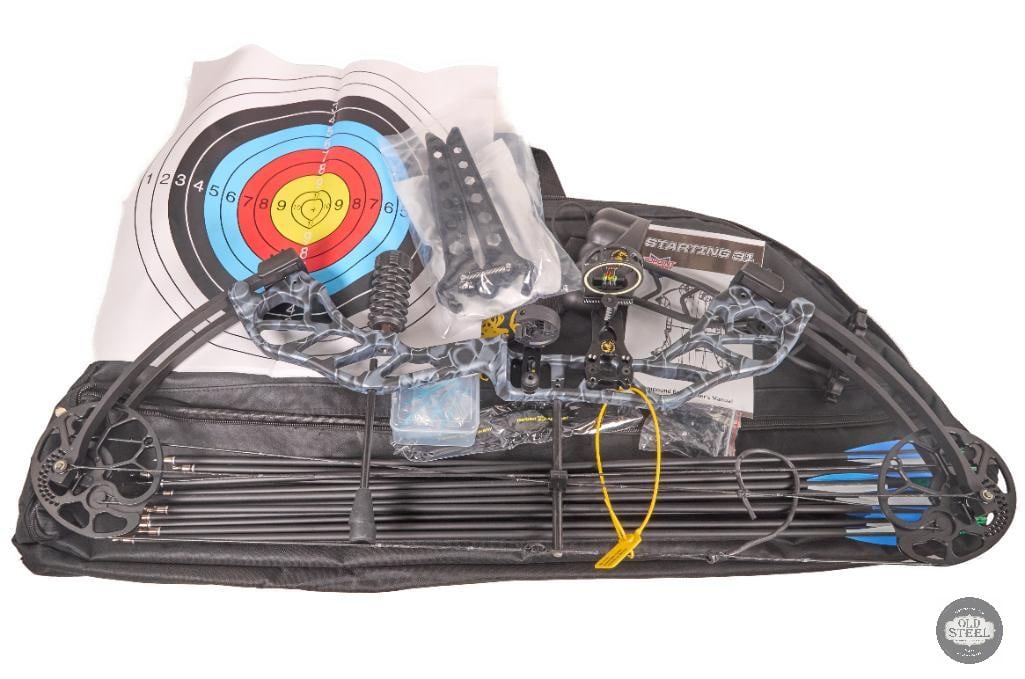 Compound Bow Package Topped Archery Setup with Sight, Arrows & Case (1 of 2)