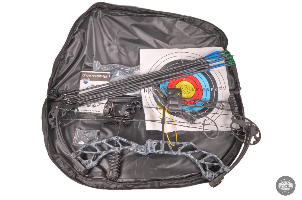 Compound Bow Package Topped Archery Setup with Sight, Arrows & Case - 2