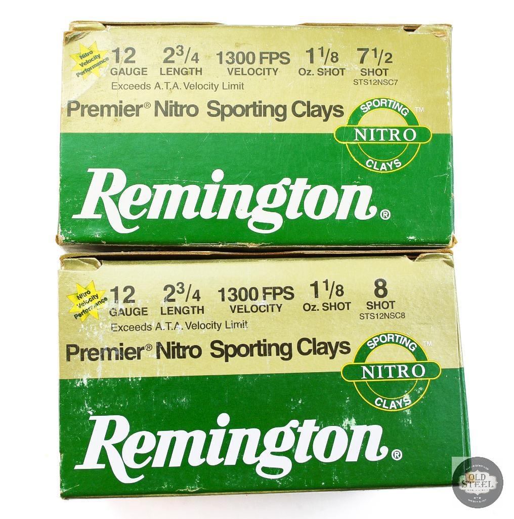 2 Boxes Remington Premier Nitro Sporting Clays 12ga 2-3/4in Shotgun Ammunition - 50rds - 2