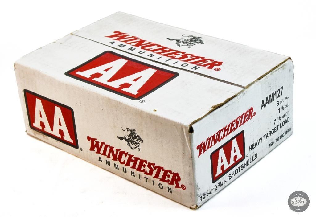 250rd Winchester 12ga Heavy Target Load Ammunition: 250rd Winchester 12ga Heavy Target Load Ammunition THIS ITEM IS AS PICTURED WITH NO FURTHER ATTACHMENTS. ALL SALES ARE FINAL. PLEASE REFER TO THE AUCTION DESCRIPTION, LOT #1 DESCRIPTION