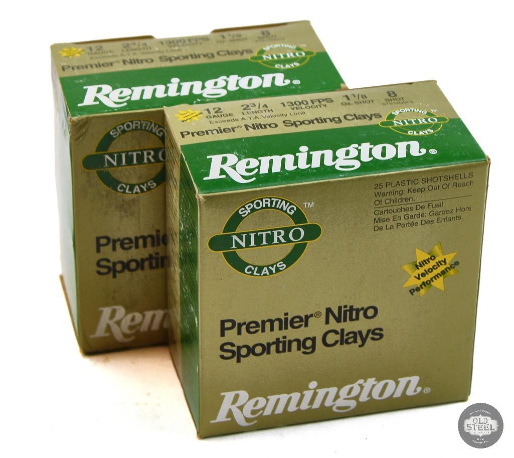 2 Boxes Remington Premier Nitro Sporting Clays 12ga 2-3/4in Shotgun Ammunition - 50rds (1 of 2)