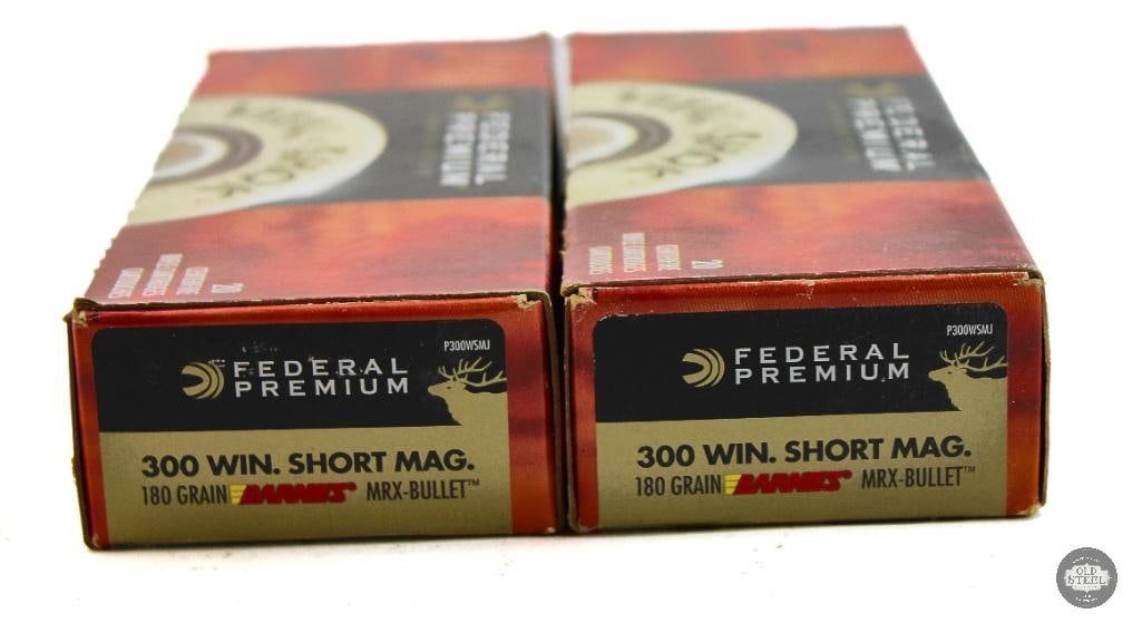 2 Boxes Federal Premium 300 WSM 180gr Barnes MRX Ammunition - 40rds - 2