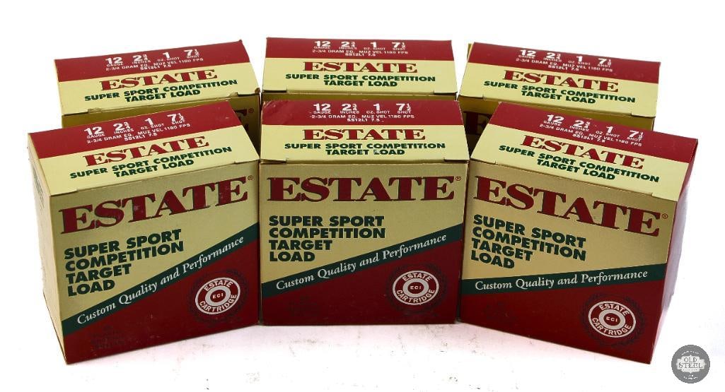 6 Boxes Estate Cartridge 12ga 2-3/4in Shotgun Ammunition - 150rds (1 of 1)