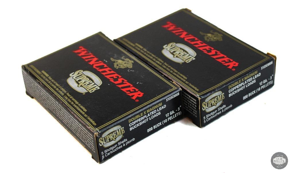 3 Boxes Winchester 12ga Double X Magnum 3in 000 Buck Ammunition - 15rds: 3 Boxes Winchester 12ga Double X Magnum 3in 000 Buck Ammunition - 15rds THIS ITEM IS AS PICTURED WITH NO FURTHER ATTACHMENTS. ALL SALES ARE FINAL. PLE