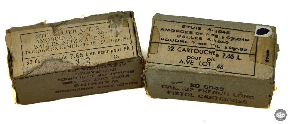 2 Boxes 32 French Long - 64rds: 2 Boxes 32 French Long - 64rds THIS ITEM IS AS PICTURED WITH NO FURTHER ATTACHMENTS. ALL SALES ARE FINAL. PLEASE REFER TO THE AUCTION DESCRIPTION, LOT #1 DESCRIPTION AND TERMS OF SALE