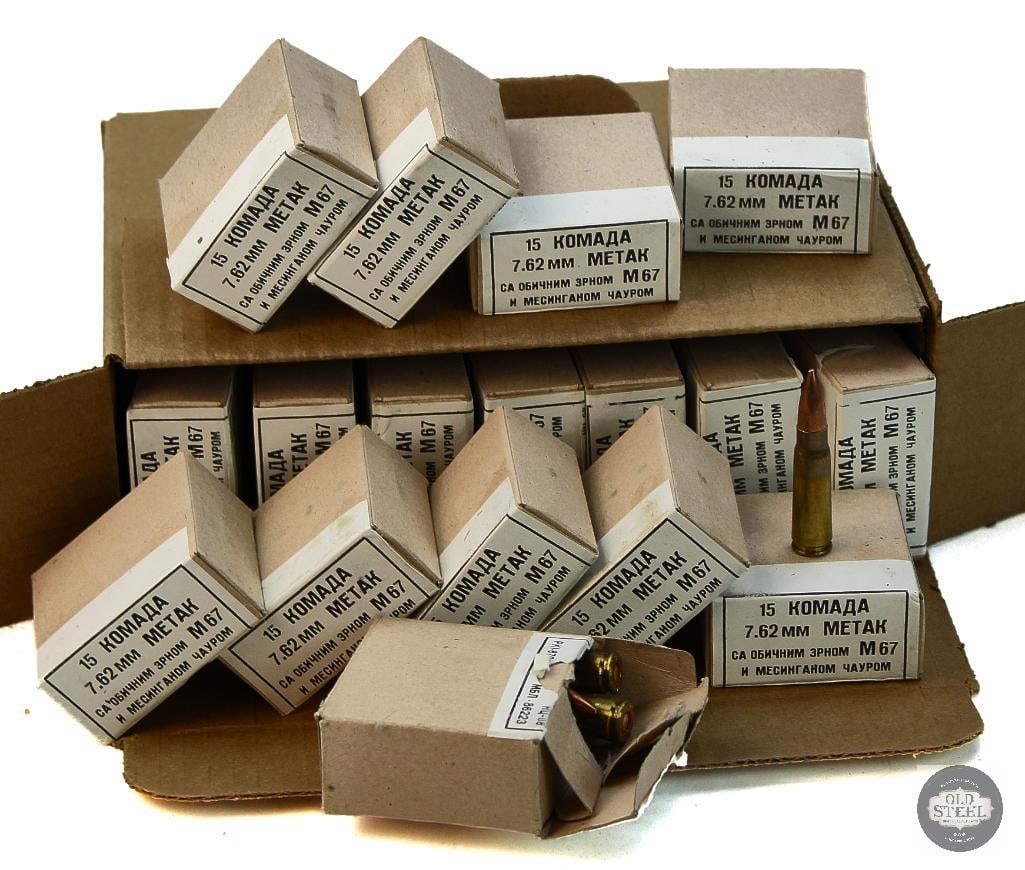 255rds 7.62x39mm Ammunition: 255rds 7.62x39mm Ammunition THIS ITEM IS AS PICTURED WITH NO FURTHER ATTACHMENTS. ALL SALES ARE FINAL. PLEASE REFER TO THE AUCTION DESCRIPTION, LOT #1 DESCRIPTION AND TERMS OF SALE BEFORE