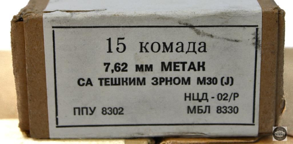 2 Boxes PPU 303 Brit Mk8z - 30rds 1 Box 7.62 M30 Metak - 15rds - 2