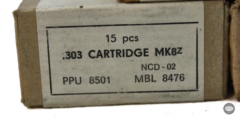 2 Boxes PPU 303 Brit Mk8z - 30rds 1 Box 7.62 M30 Metak - 15rds - 3