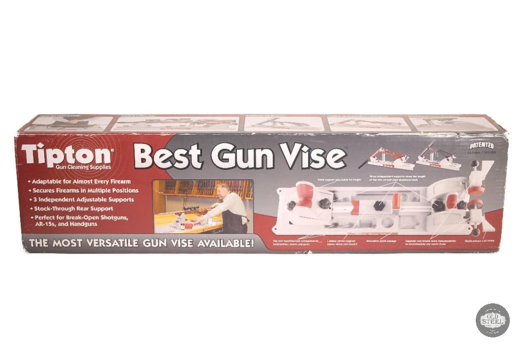 Tipton Best Gun Vise Rifle Maintenance & Cleaning Vise: This Tipton Best Gun Vise is a durable and adjustable firearm maintenance platform designed to securely hold rifles and shotguns during cleaning, gunsmithing, and general maintenance. Built with a