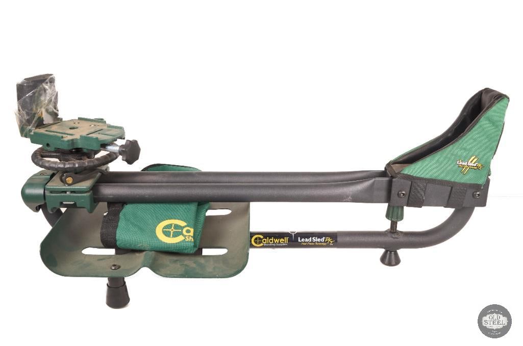 Caldwell Lead Sled Shooting Rest: This Caldwell Lead Sled shooting rest is a heavy-duty rifle stabilization platform designed to reduce recoil and improve accuracy during sight-in, load development, and precision shooting. Built with