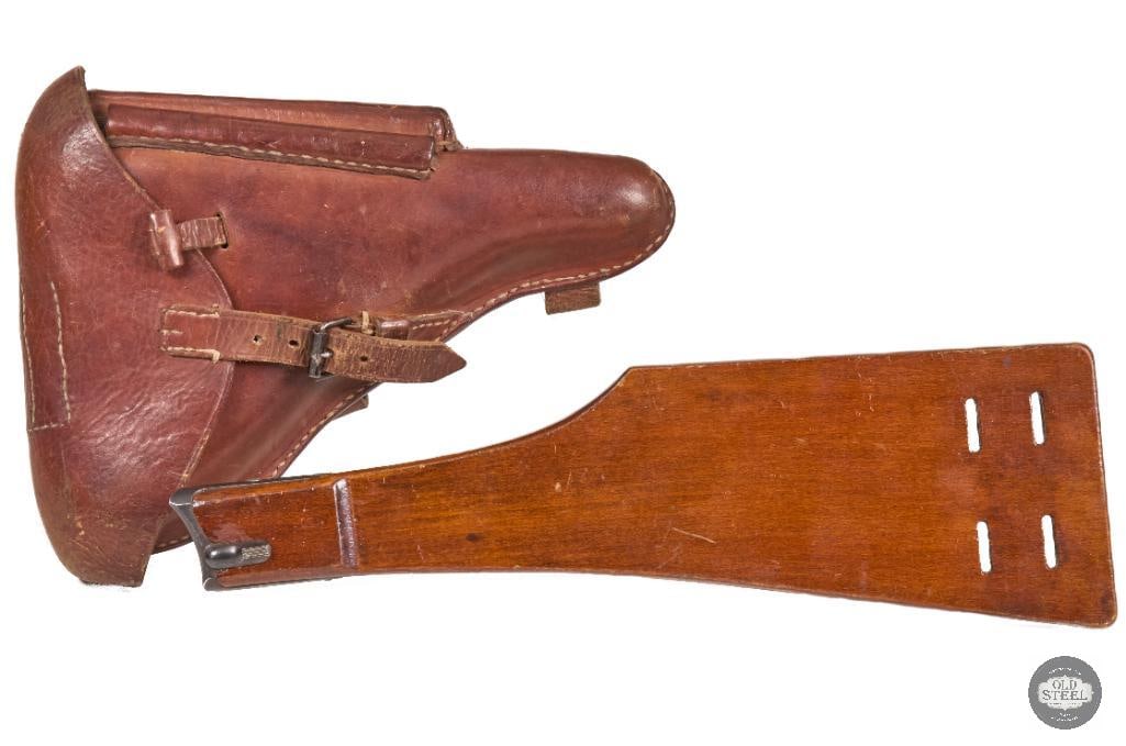DWM Luger .30 Luger C&R All Matching 4" Barrel w/ Holster & Non-Matching Stock - 12