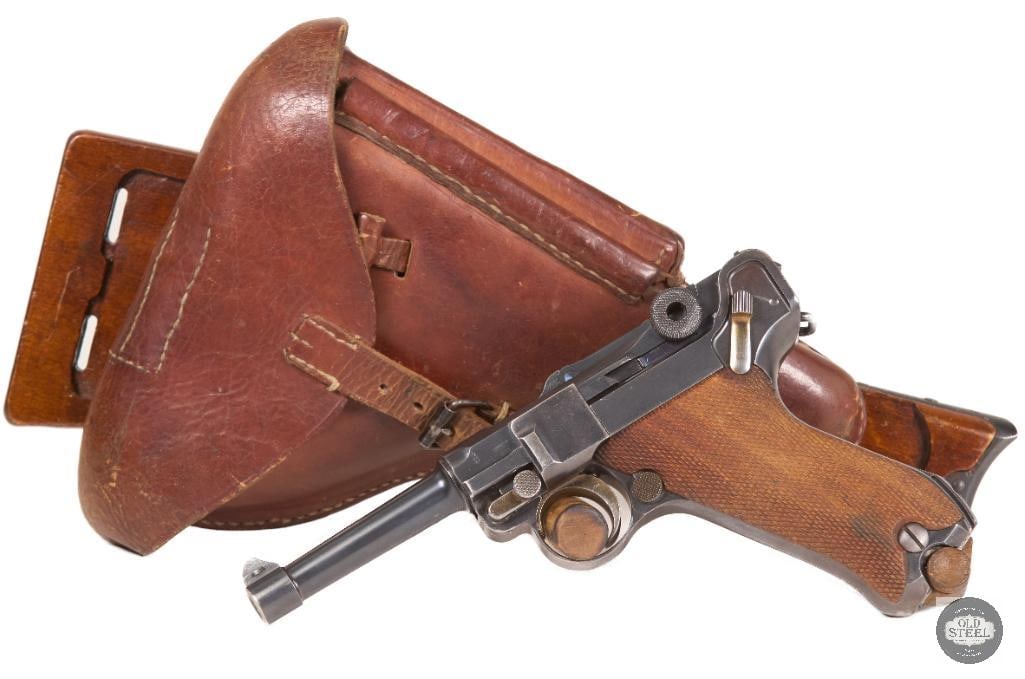 DWM Luger .30 Luger C&R All Matching 4" Barrel w/ Holster & Non-Matching Stock (1 of 13)