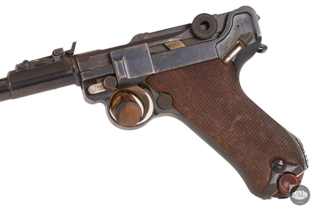 DWM Luger Carbine .30 Luger C&R 16" Barrel Ladder Sight w/ Shoulder Stock - 4