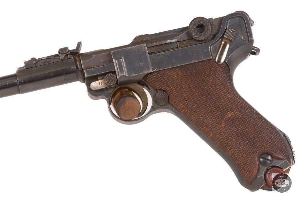 DWM Luger Carbine .30 Luger C&R 16" Barrel Ladder Sight w/ Shoulder Stock - 9