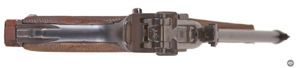 DWM Luger Artillery 30 Luger C&R 12" Barrel Ladder Sight Mfg 1917 - 11