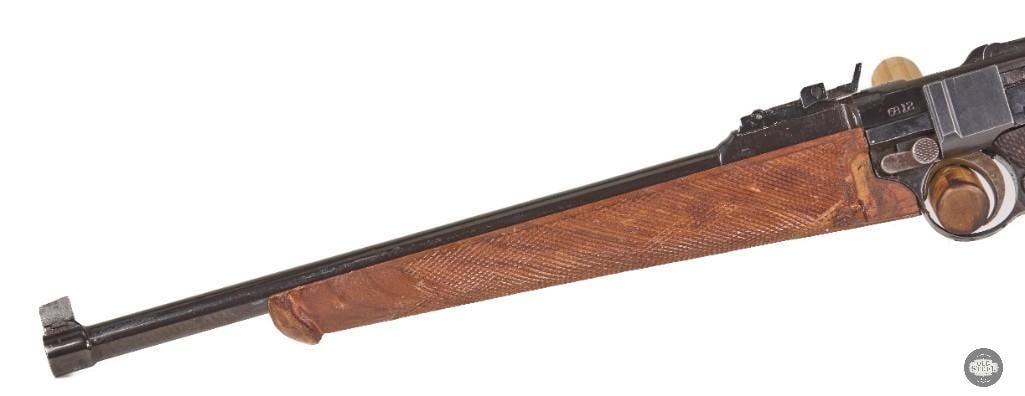 DWM Luger Artillery 30 Luger C&R 12" Barrel Ladder Sight Mfg 1917 - 3