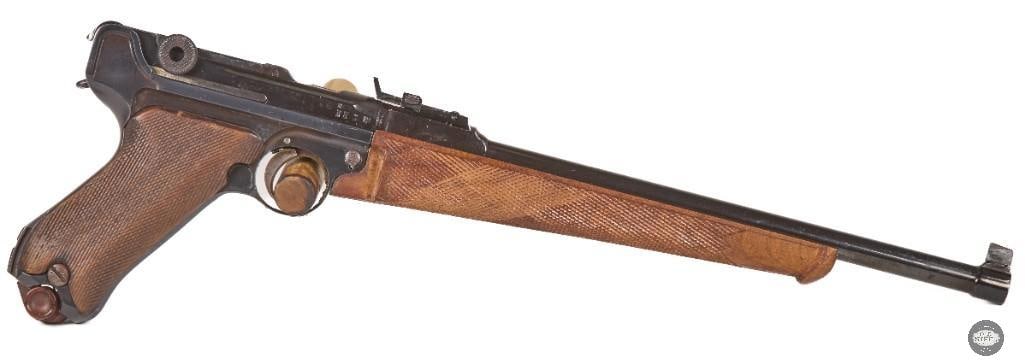 DWM Luger Artillery 30 Luger C&R 12" Barrel Ladder Sight Mfg 1917 - 4