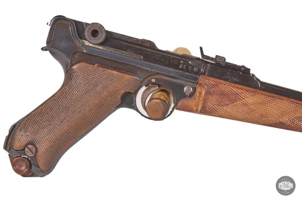 DWM Luger Artillery 30 Luger C&R 12" Barrel Ladder Sight Mfg 1917 - 5