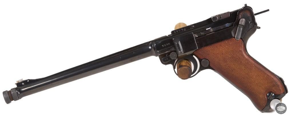 DWM Luger 1918 .30 Luger C&R w/ Erma .22LR Conversion Unit: This DWM Luger was manufactured in 1918 and is chambered in .30 Luger, representing a classic Imperial-era German sidearm with the iconic toggle-lock design and period-correct configuration. It