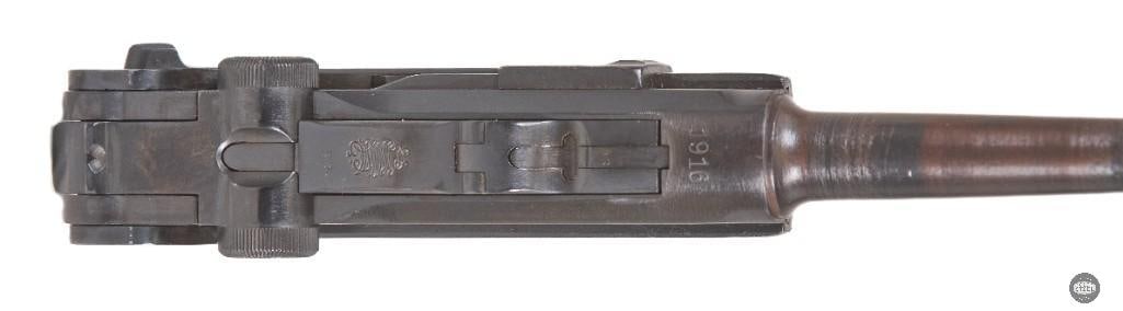 DWM Luger 9mm C&R Mfg 1916 4" All Matching w/ Holster - 14