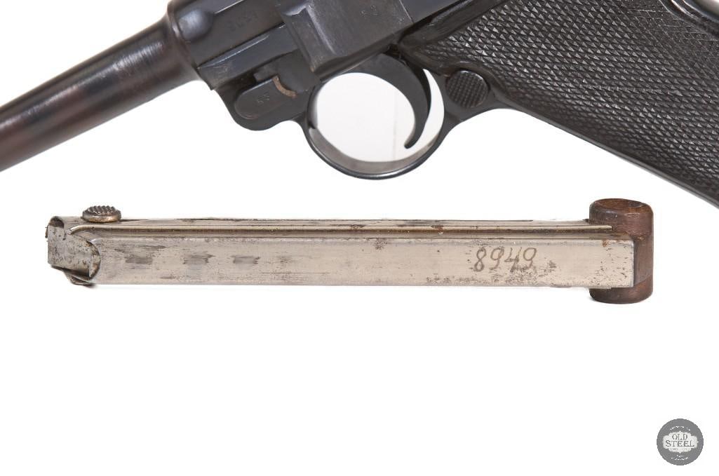 DWM Luger 9mm C&R Mfg 1916 4" All Matching w/ Holster - 16