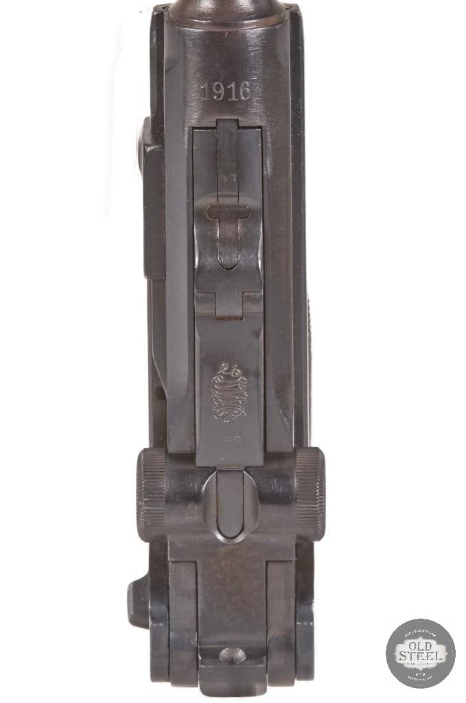 DWM Luger 9mm C&R Mfg 1916 4" All Matching w/ Holster - 9