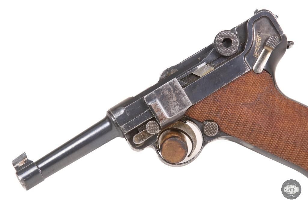 DWM Luger 30 Luger WWI German Pistol Stock Lug C&R Toggle Lock - 3