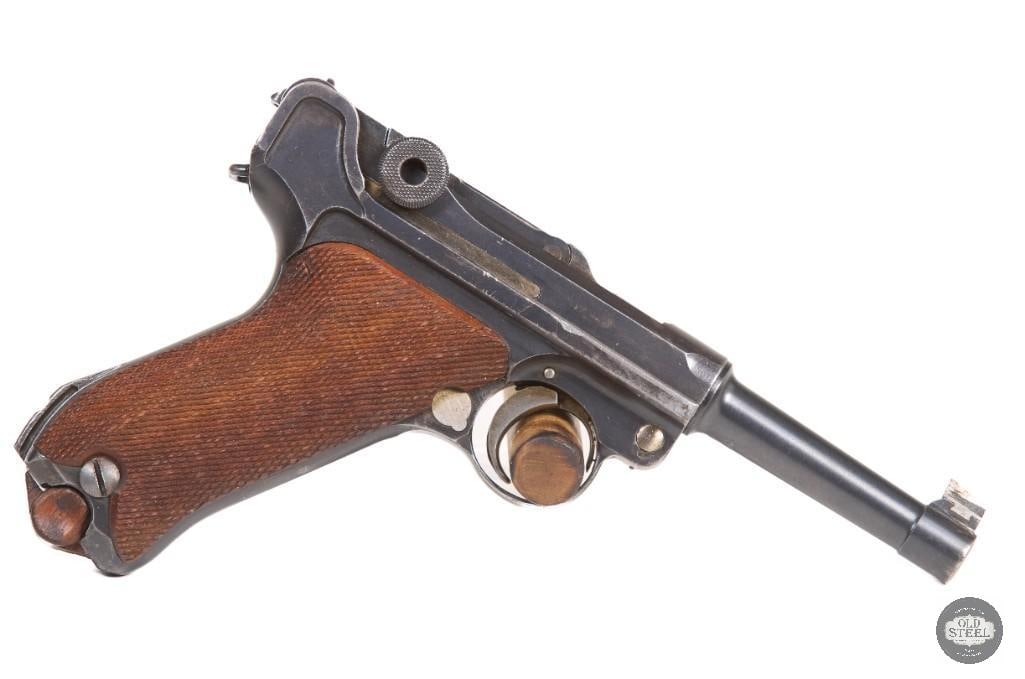 DWM Luger 30 Luger WWI German Pistol Stock Lug C&R Toggle Lock - 4