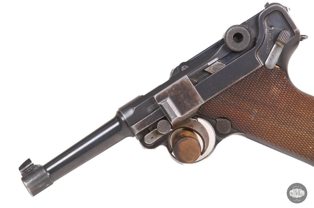 DWM Luger 30 Luger WWI German Matching Numbers Wood Grips C&R - 3