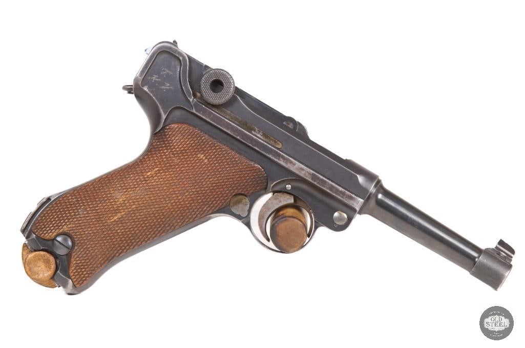 DWM Luger 30 Luger WWI German Matching Numbers Wood Grips C&R - 4