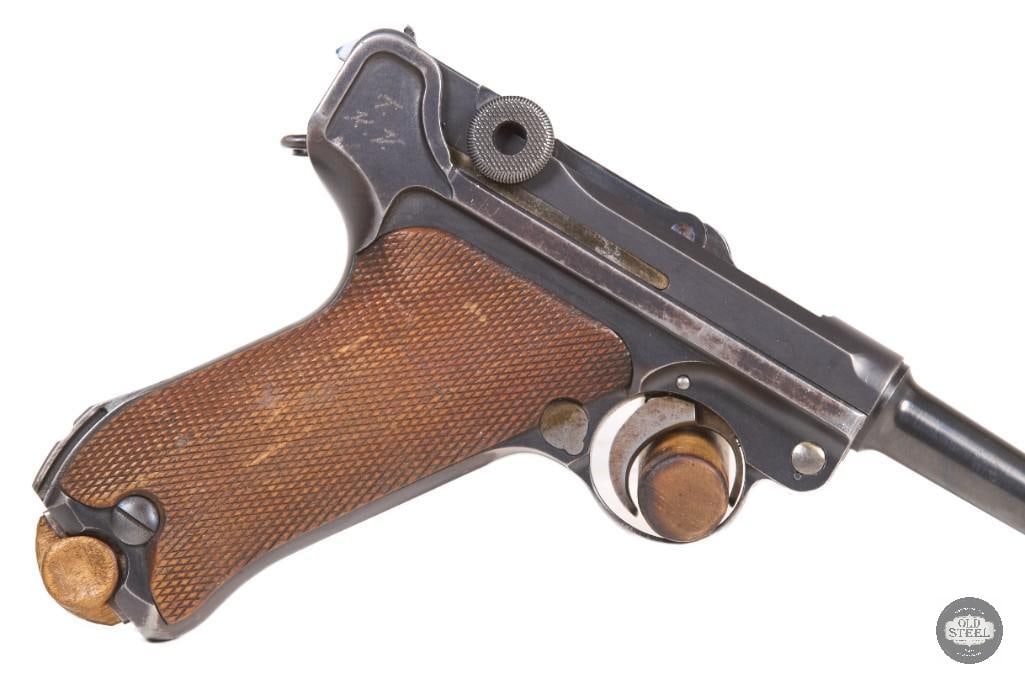 DWM Luger 30 Luger WWI German Matching Numbers Wood Grips C&R - 5