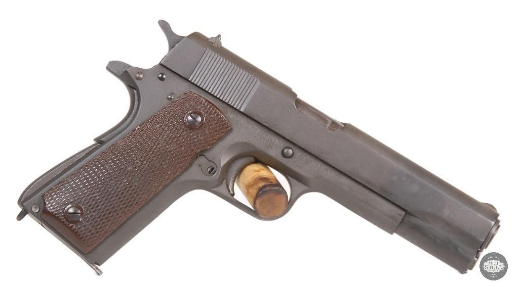 Remington Rand M1911A1 WW2 45 ACP MFG 1944 C&R Parkerized Complete Rig - 2