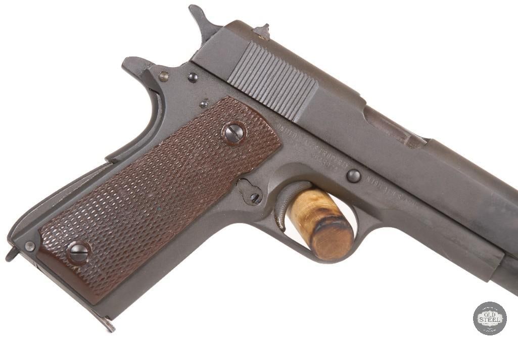 Remington Rand M1911A1 WW2 45 ACP MFG 1944 C&R Parkerized Complete Rig - 3