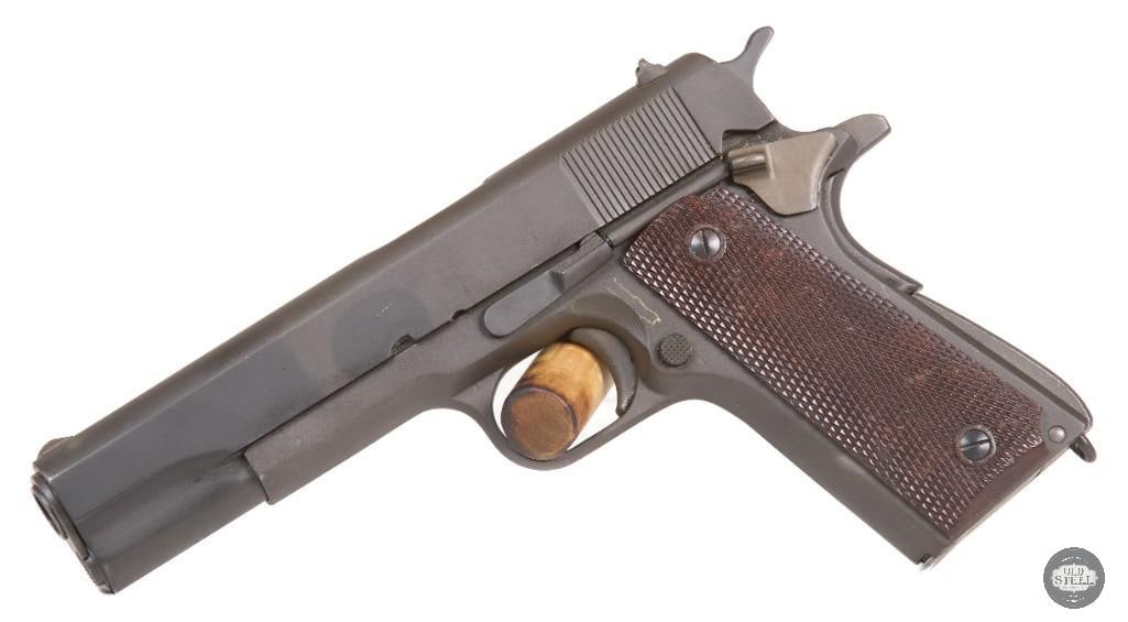 Remington Rand M1911A1 WW2 45 ACP MFG 1944 C&R Parkerized Complete Rig - 5