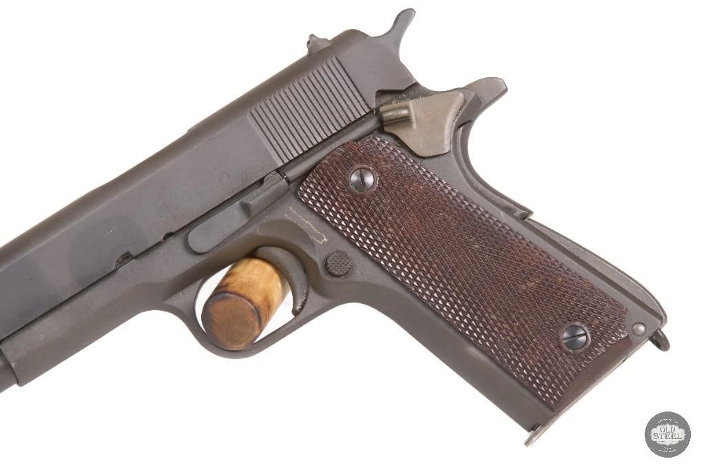 Remington Rand M1911A1 WW2 45 ACP MFG 1944 C&R Parkerized Complete Rig - 6